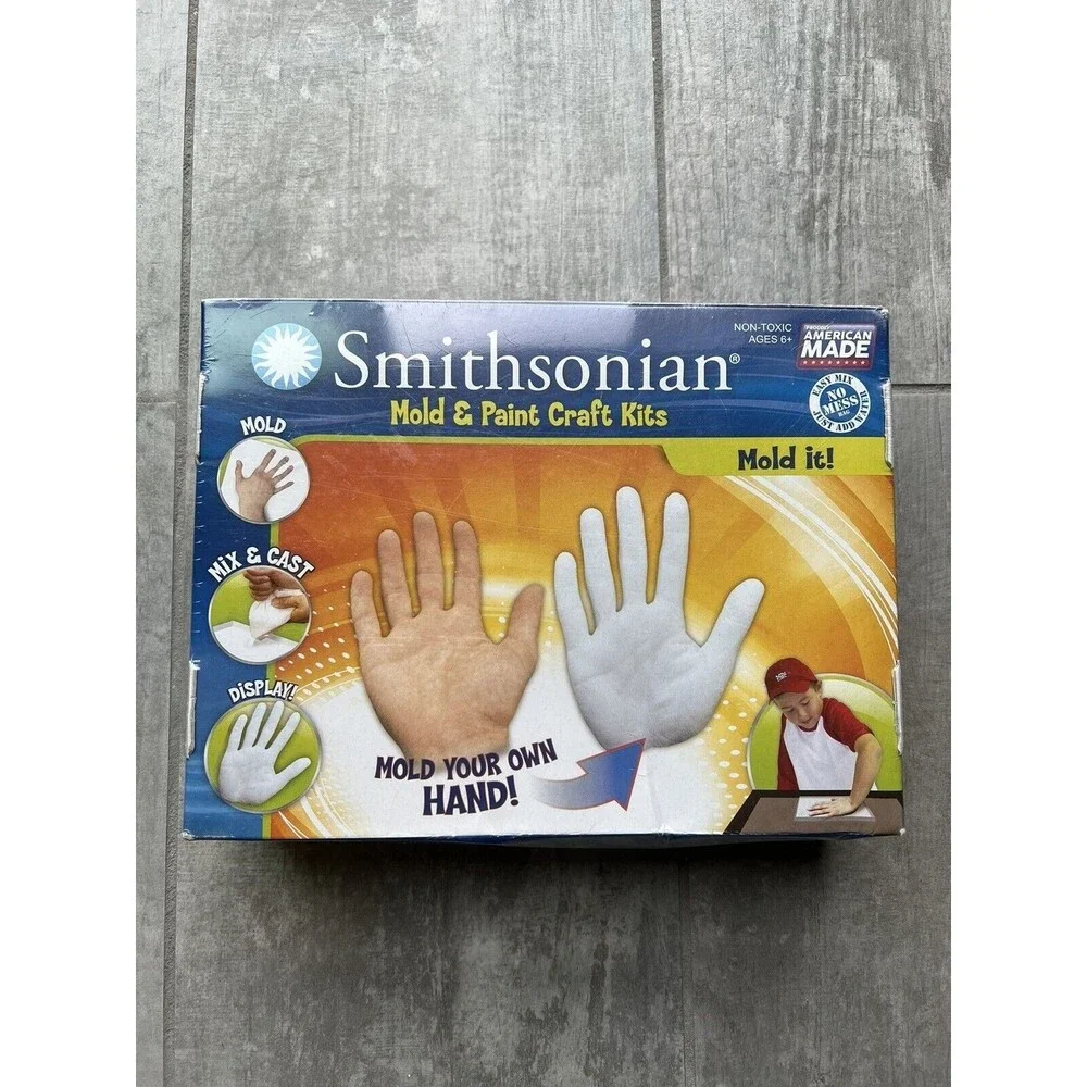 Smithsonian Mold & Paint Craft Kits Mold Your Own HAND Learning Science Art NEW